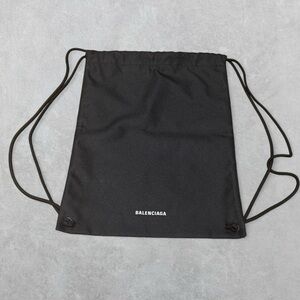 Balenciaga Black Drawstring Backpack